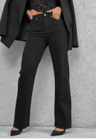 Pantaloni din denim straight Rebel Energy negre