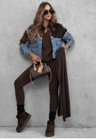 din denim Geacă w łatki Denim Cowgirl albastră