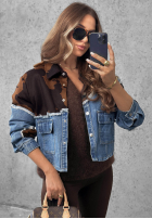 din denim Geacă w łatki Denim Cowgirl albastră