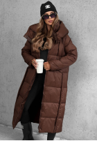 Długa puchowa Geacă z kapturem Want Winter negru