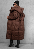 Długa puchowa Geacă z kapturem Want Winter negru