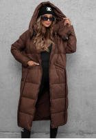 Długa puchowa Geacă z kapturem Want Winter negru