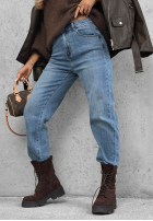 Pantaloni din denim banana Quiet Days albastre