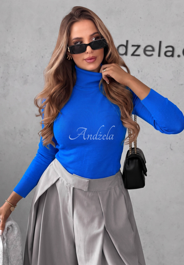 Pulover mulat cu guler rol Solange