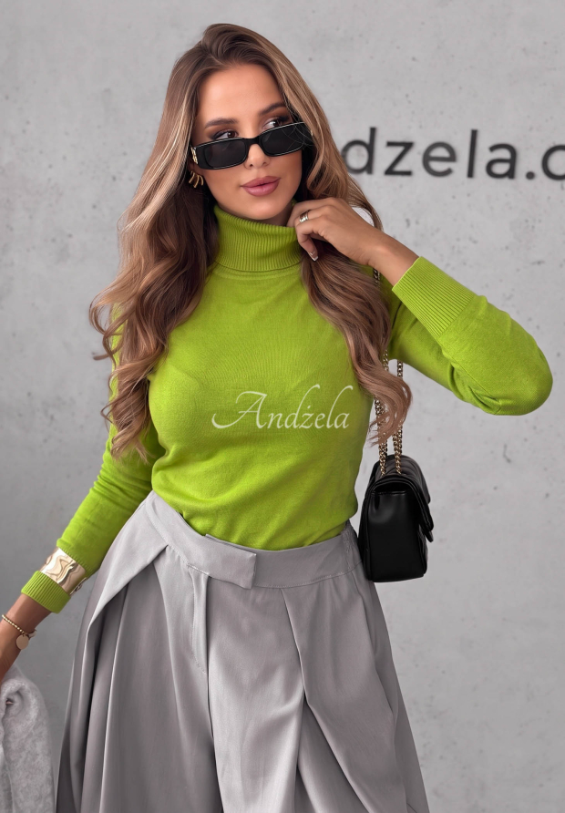 Pulover mulat cu guler rol Solange