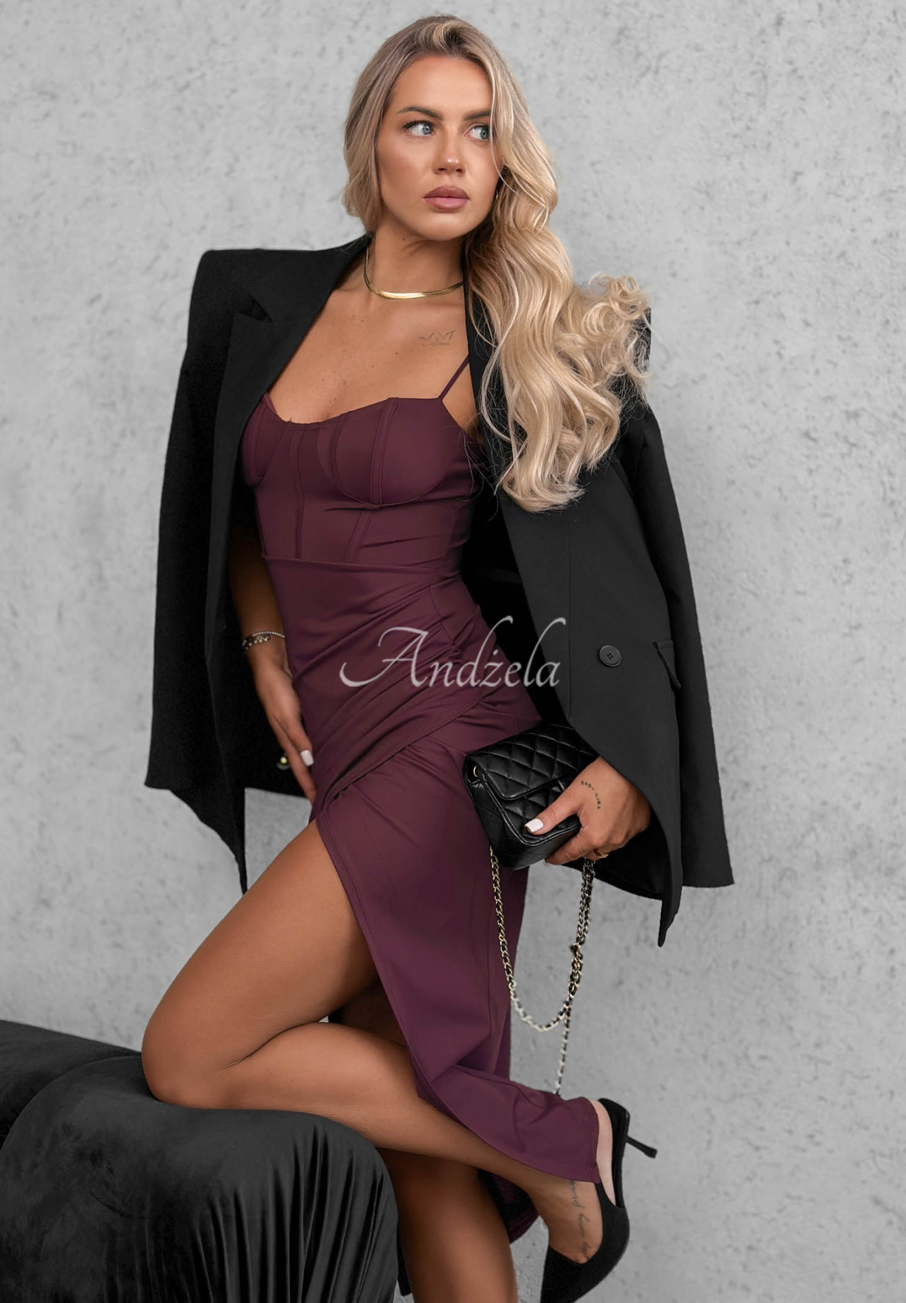 Rochie corset cu bretele Night Romance