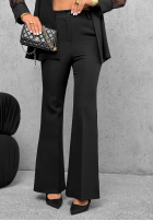 Elegancki Compleu Sacou z koronką i Pantaloni Noir Elegance negru