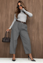 din material textil Pantaloni z paskiem Autumn Air bej