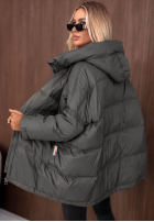 Pikowana Geacă z kapturem Coldest Of Times roșie