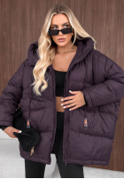 Pikowana Geacă z kapturem Coldest Of Times roșie