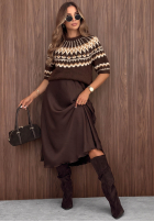 Pulover z krótkimi rękawkami cu modele Mine October ecru