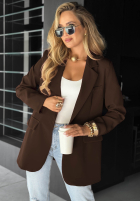 Sacou oversize Best Version ciocolatie