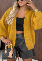Krótki Cardigan Comfort First muștar