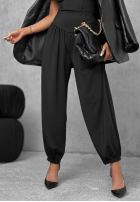 din material textil Pantaloni haremki Bad Attitude negre