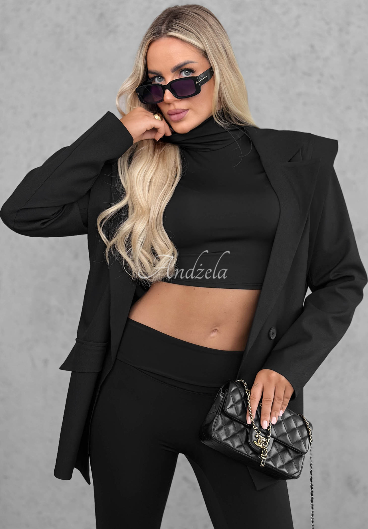 Colanți mulați evazați cu talie lată Perfect Match