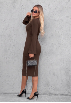 Rochie longsleeve dzwonek Champagne Nights negru