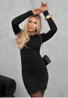 Rochie z marszczeniami i poduszkami Ready To Party negru
