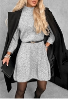Dzianinowa Rochie midi Cloud Kiss bej