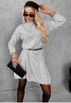 Dzianinowa Rochie midi Cloud Kiss bej