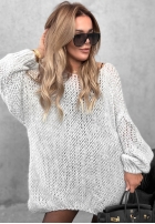 Pulover moale oversize cu lână și vâscoză Sugar Babe