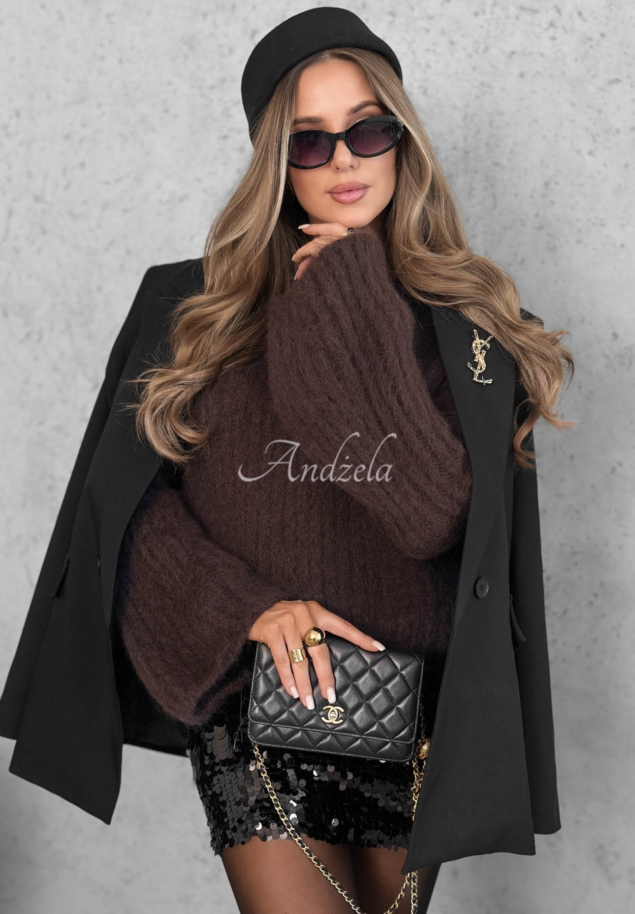 Pulover din mohair cu mâneci largi Better Than That