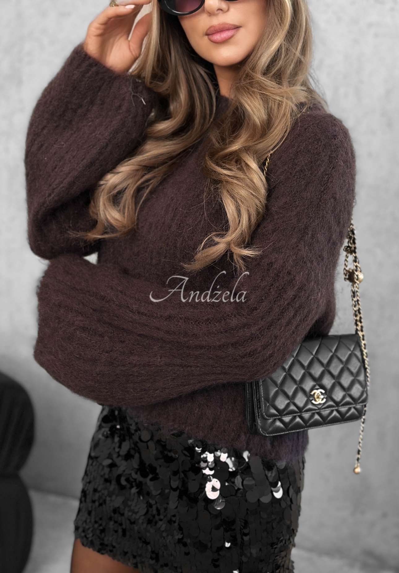 Pulover din mohair cu mâneci largi Better Than That