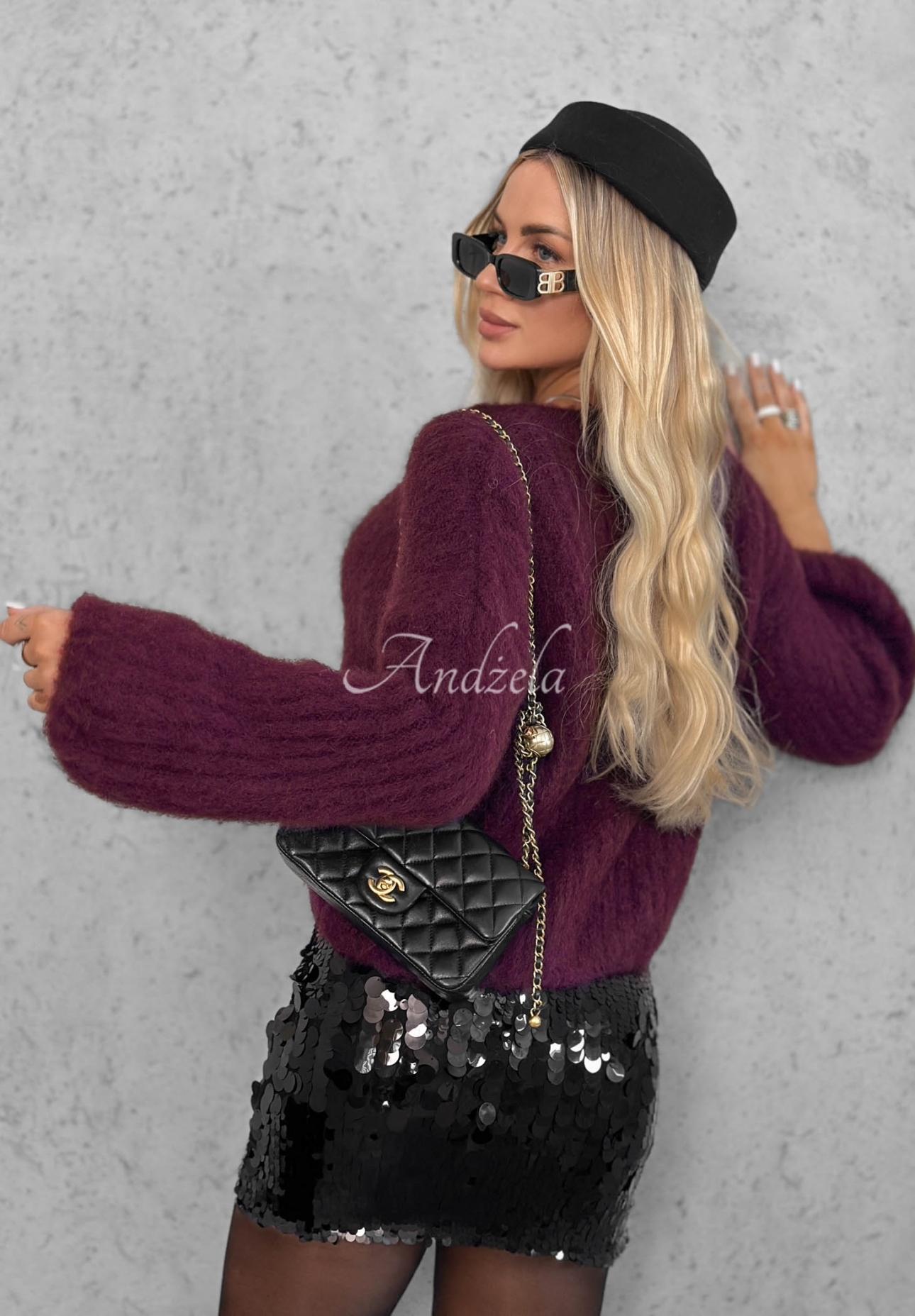 Pulover din mohair cu mâneci largi Better Than That