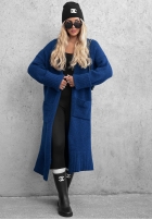 Cardigan lung oversize cu buzunare Marbelio
