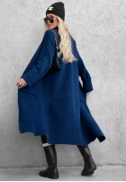 Cardigan lung oversize cu buzunare Marbelio