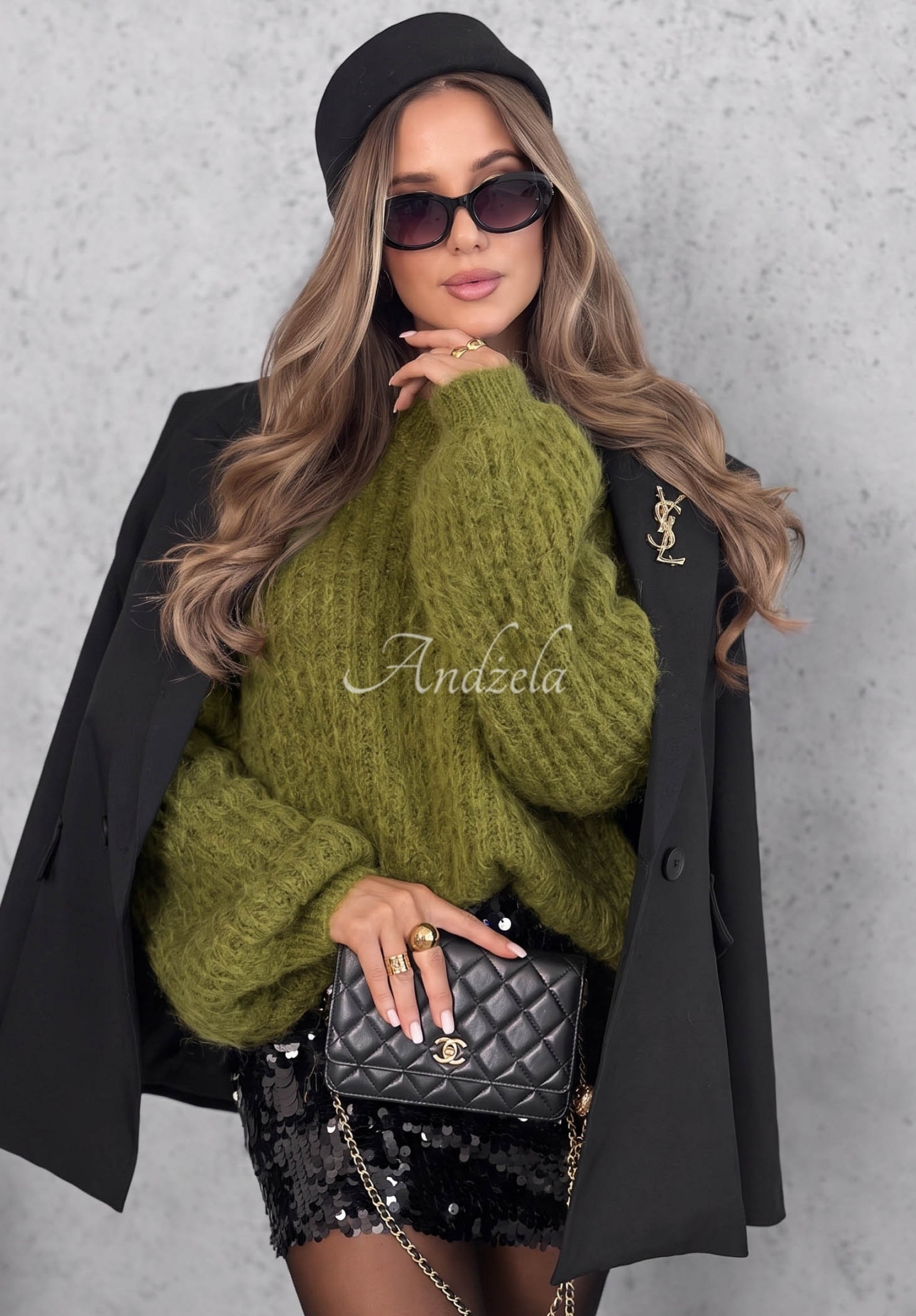 Pulover din mohair cu mâneci largi Better Than That