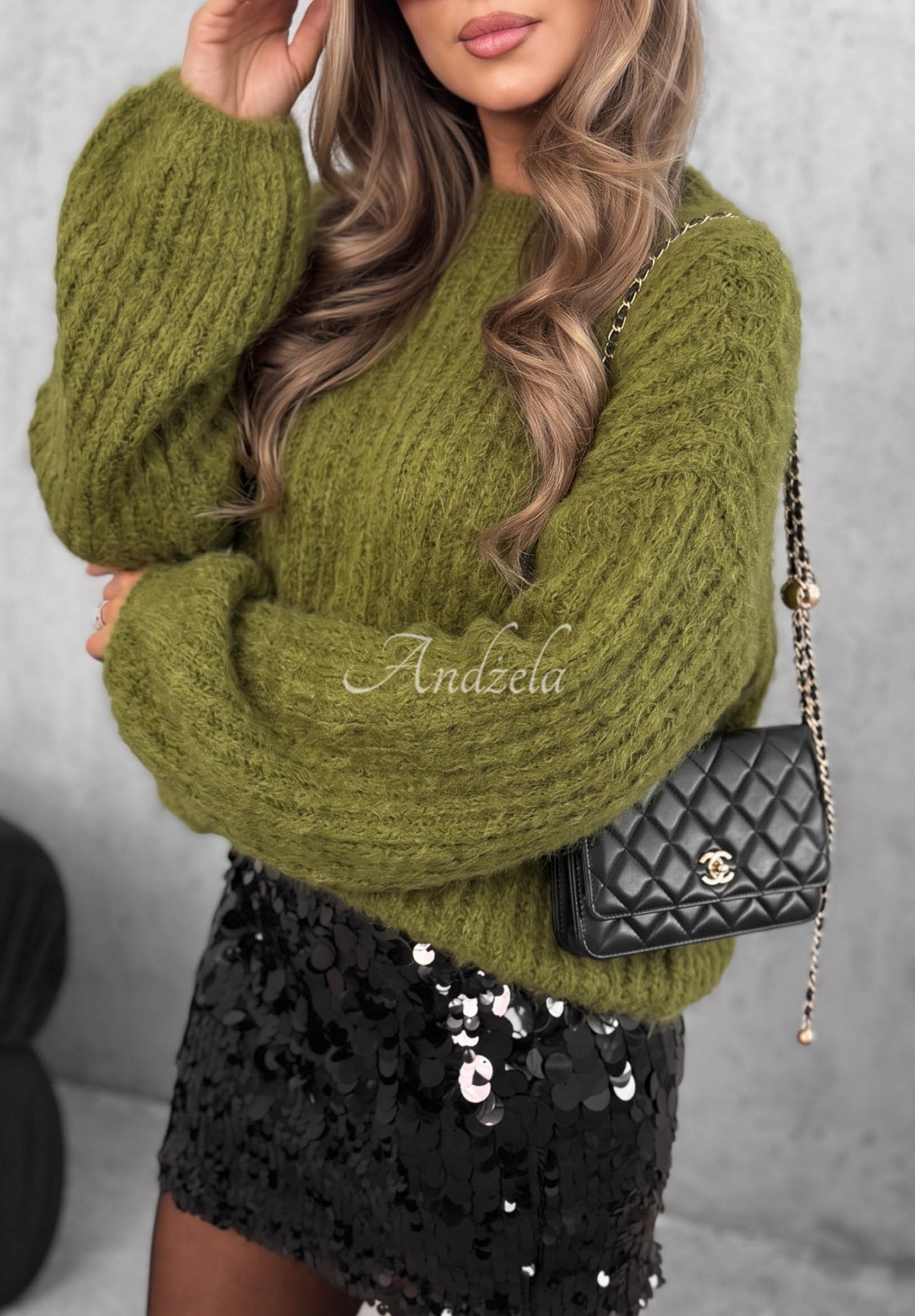 Pulover din mohair cu mâneci largi Better Than That