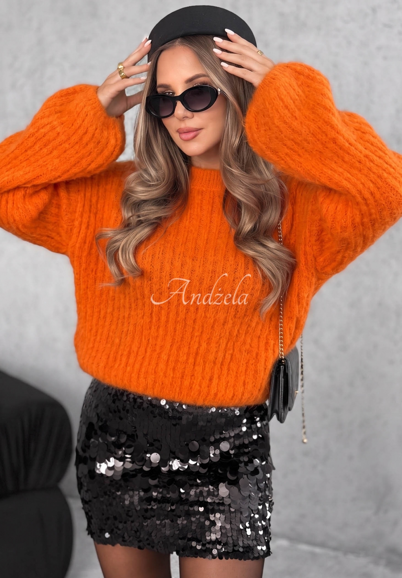Pulover din mohair cu mâneci largi Better Than That
