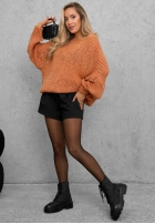 Miękki Pulover oversize Sugar Babe bej