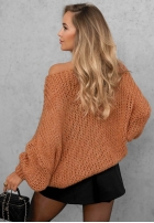 Miękki Pulover oversize Sugar Babe bej