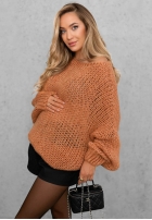 Miękki Pulover oversize Sugar Babe bej