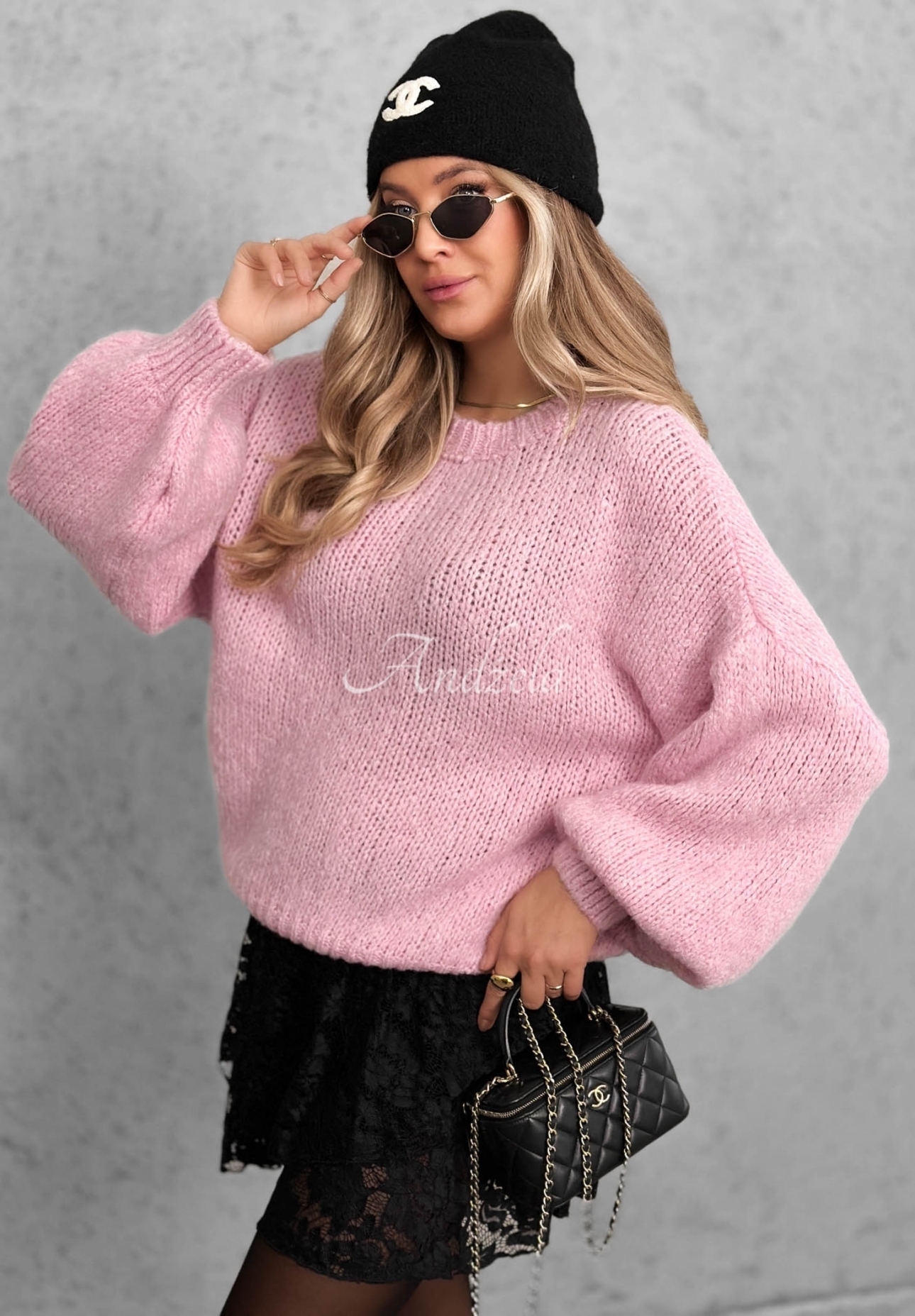 Pulover moale oversize din lână și vâscoză Cloud Babe