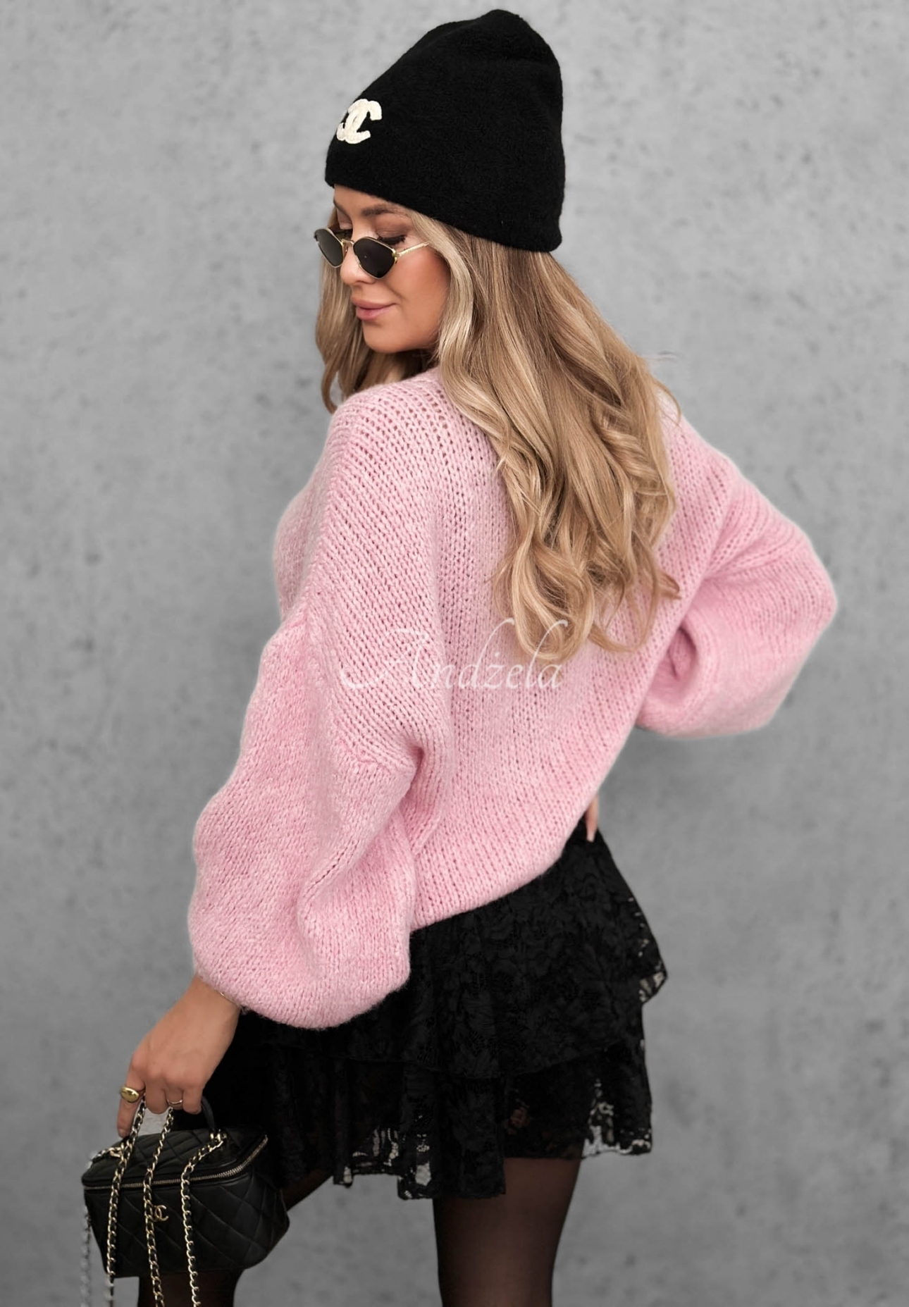 Pulover moale oversize din lână și vâscoză Cloud Babe