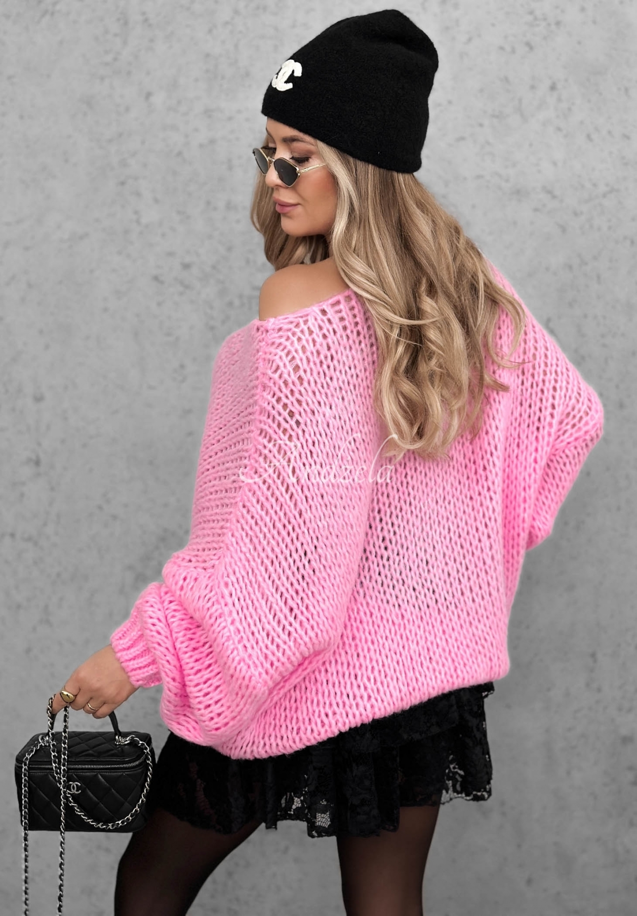Pulover moale oversize cu lână și vâscoză Sugar Babe