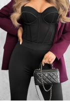 Colanți z zapiętkami Personal Touch negre