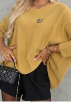 Pulover oversize Mellow Light ciocolatiu