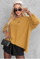 Pulover oversize Mellow Light ciocolatiu