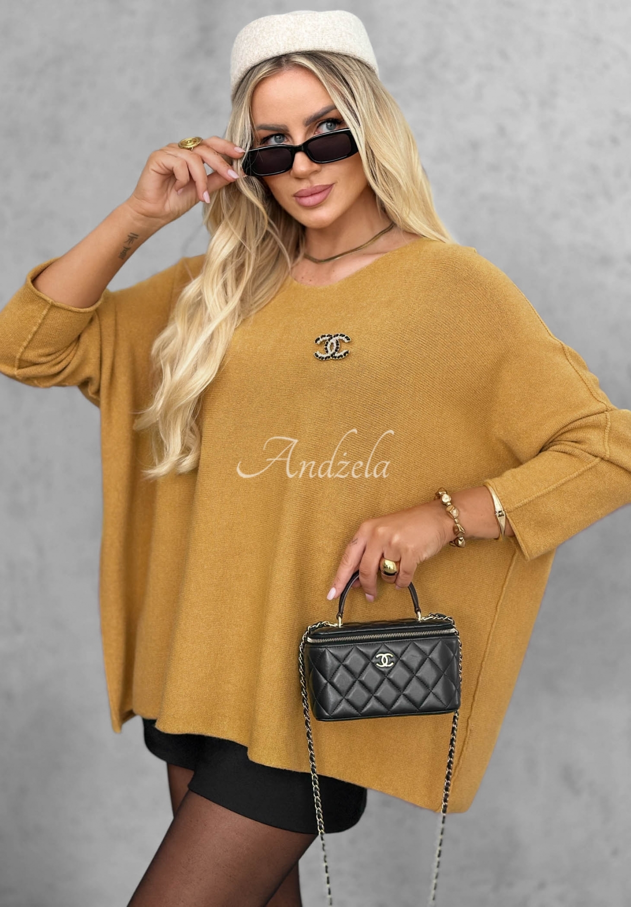 Pulover oversize din viscoză Mellow Light