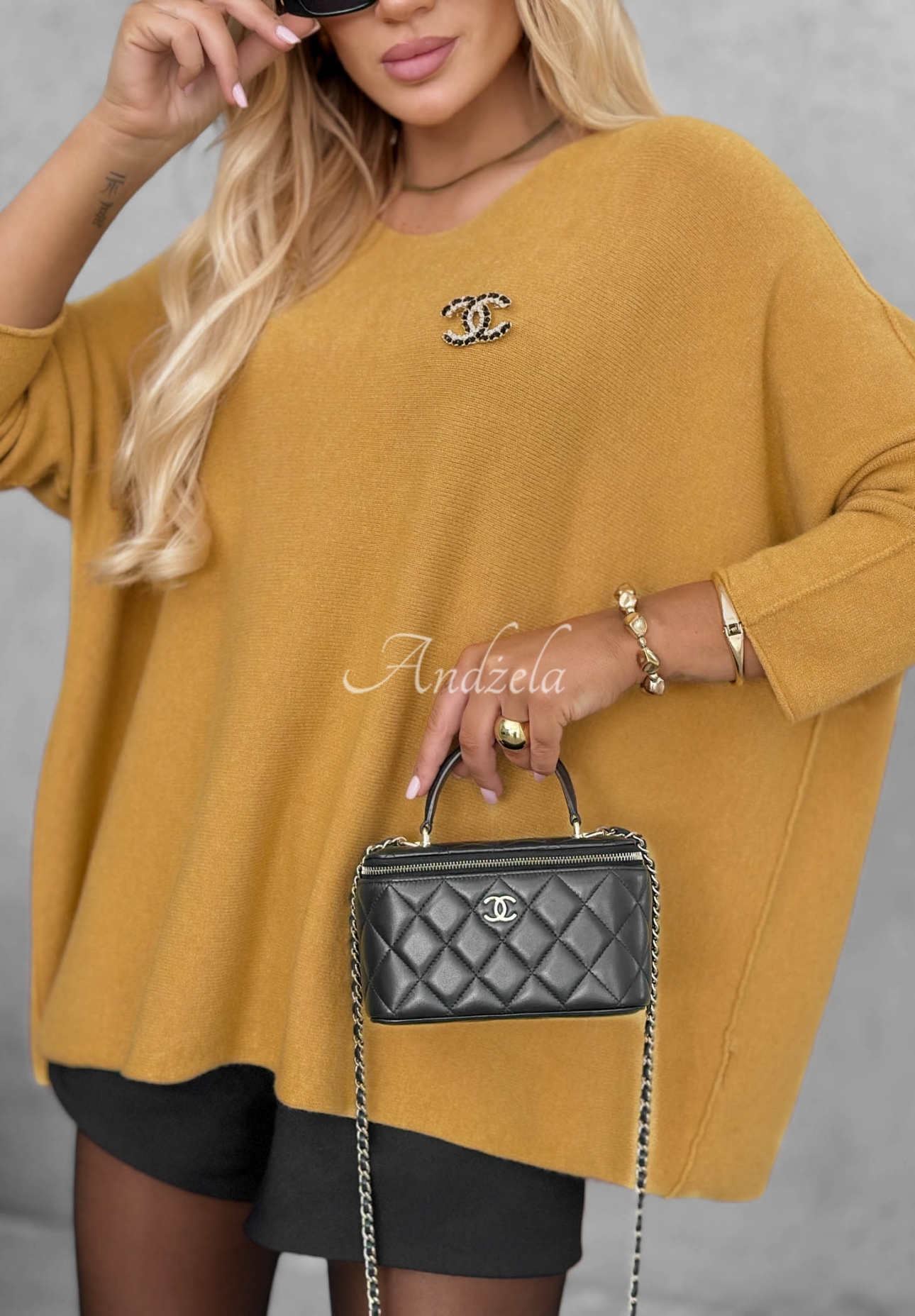 Pulover oversize din viscoză Mellow Light