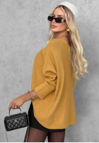 Pulover oversize Mellow Light ciocolatiu