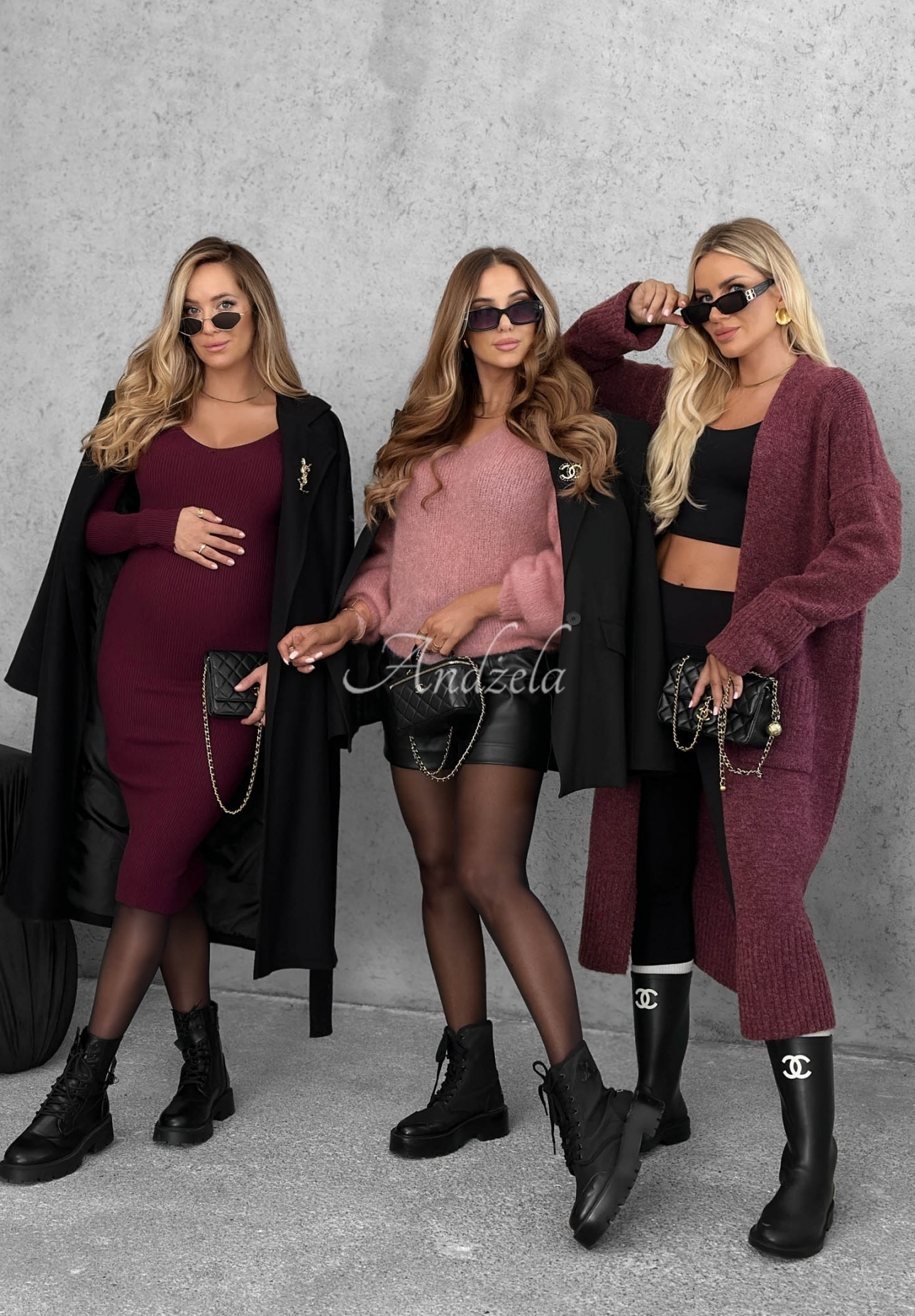 Cardigan lung oversize cu buzunare Marbelio