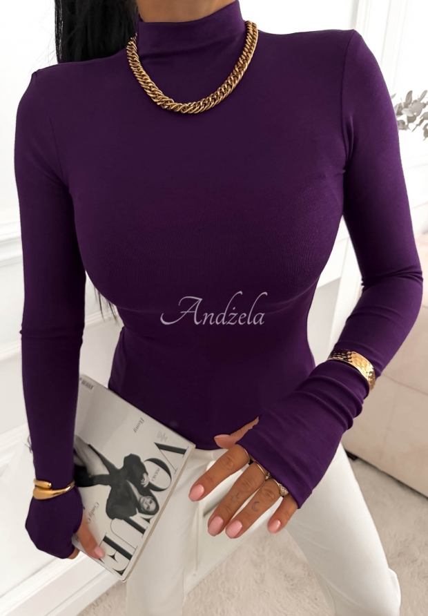 Bluză longsleeve First Of All guler scurt