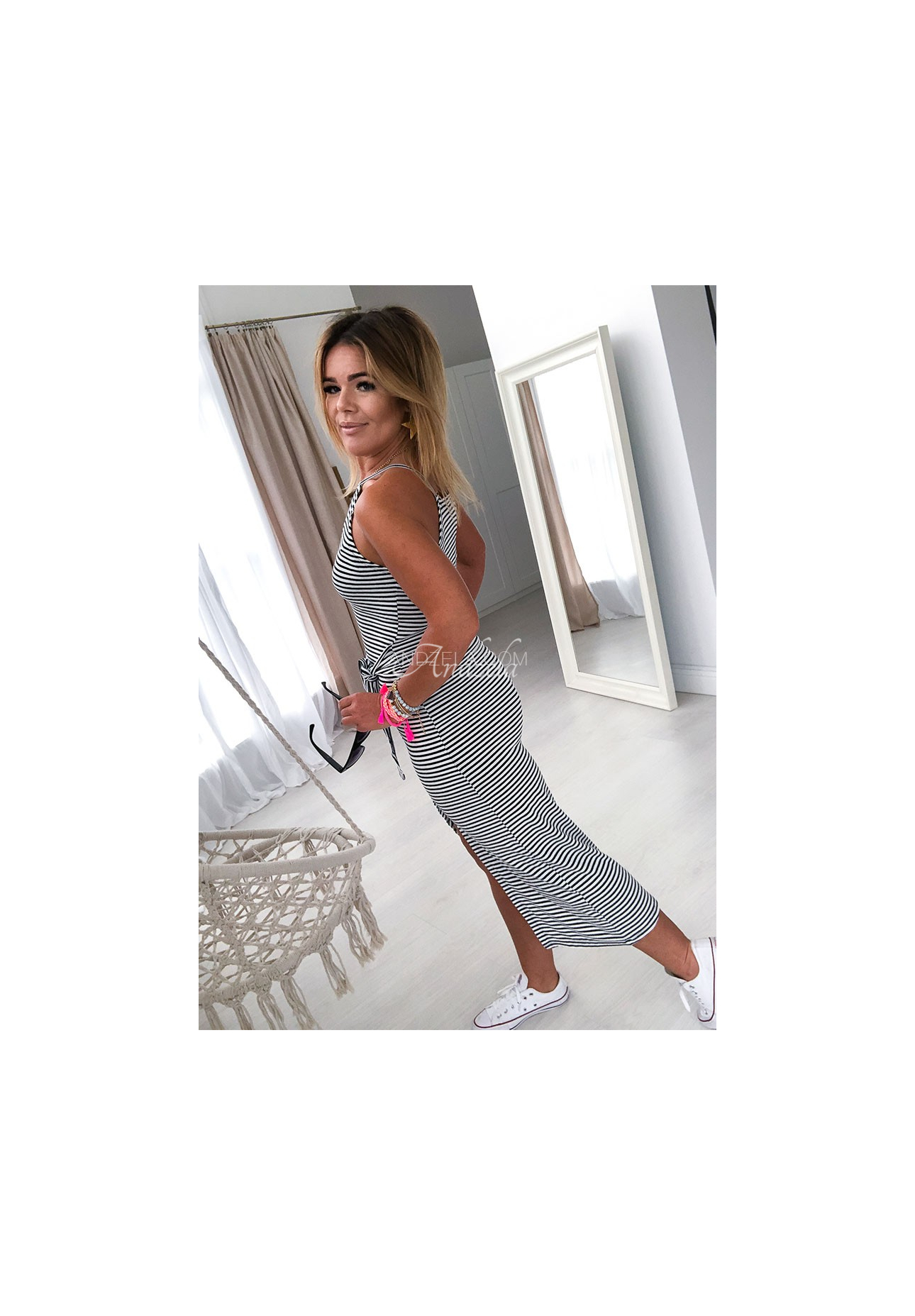 Rochie maxi cu dungi Paola