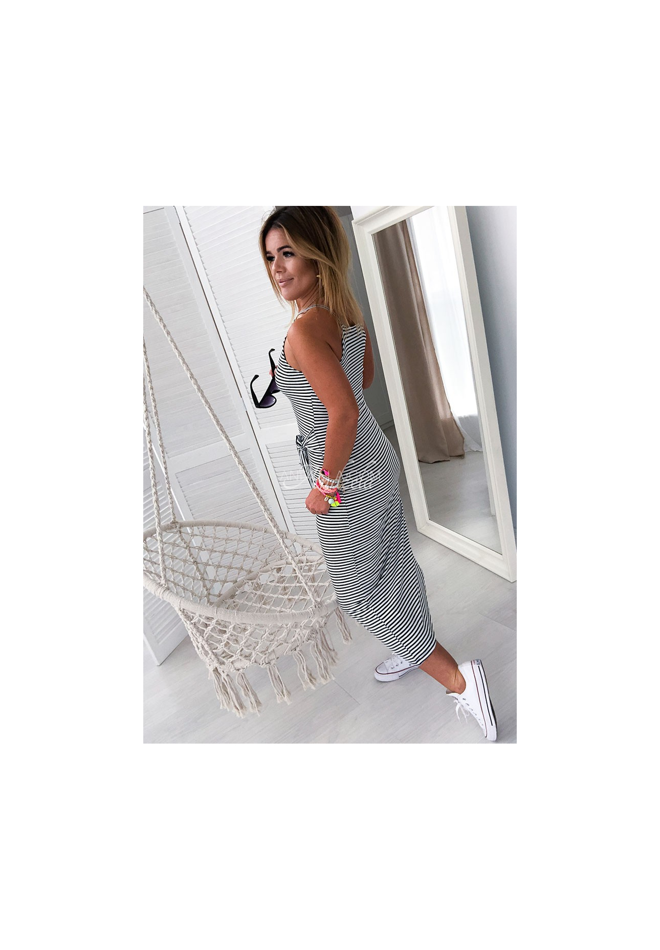 Rochie maxi cu dungi Paola