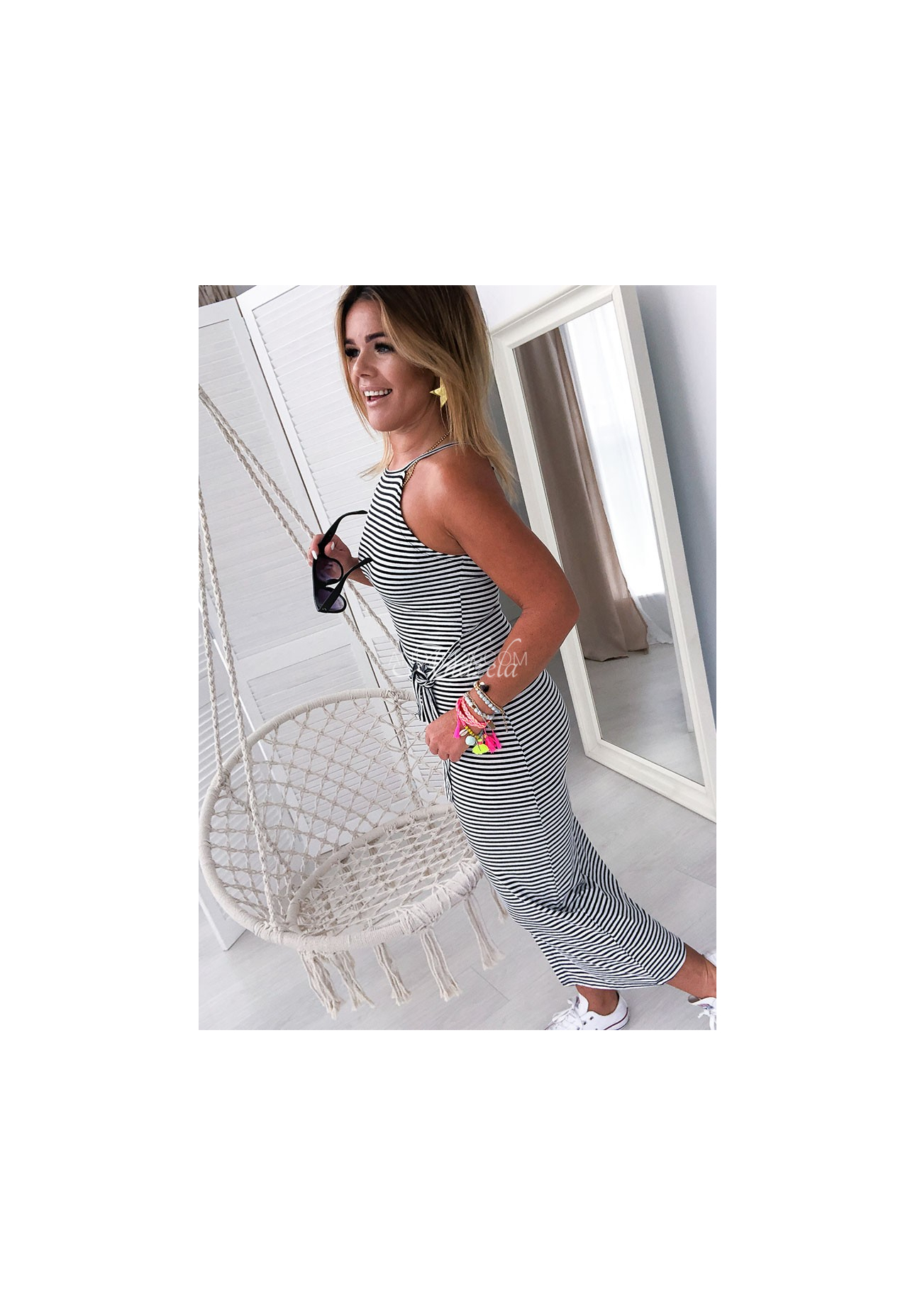 Rochie maxi cu dungi Paola
