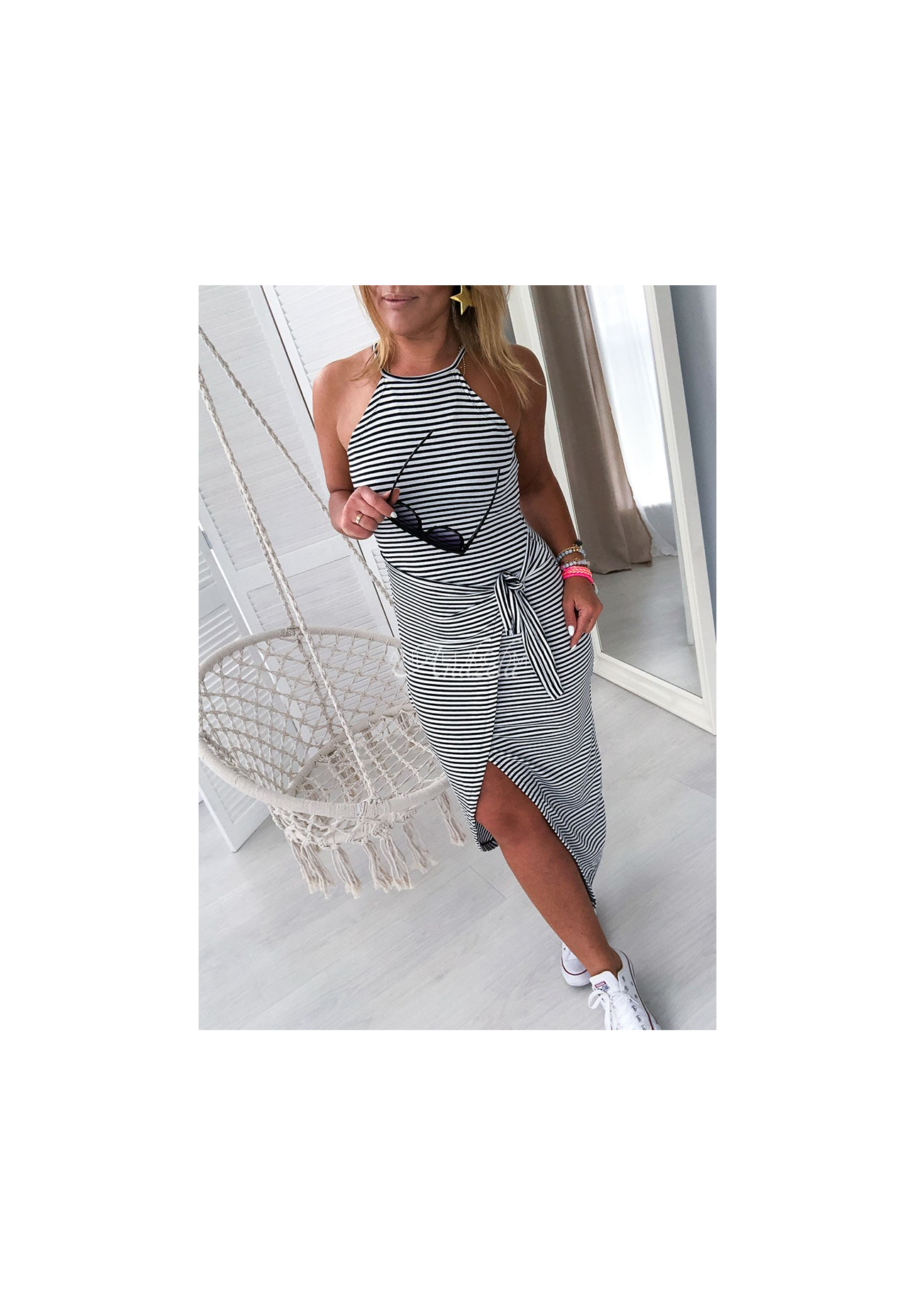 Rochie maxi cu dungi Paola